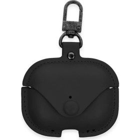 Resim Bezos Airpods Pro 2 (2.nesil) Çanta Deri Kılıf - Siyah 