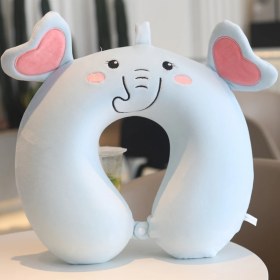 Resim Jump Rabbit Karikatür Hafızalı Köpük U Şeklinde Boyun Yastığı (Yurt Dışından) 