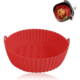 Resim Airfryer Silikon Pişirme Kabı - Tüm Hava Fritözleriyle Uyumlu 