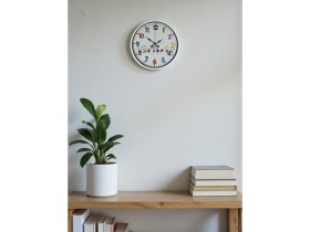 Resim Akıllı Durak 36 cm Beyaz Çocuk Odası Duvar Saati 
