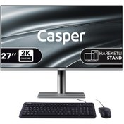 Resim Casper Nirvana A97.210H-CX00R-V-G Core 5-210H 24 GB 2 TB NVMe SSD 27" W11P AIO Masaüstü Bilgisayar 