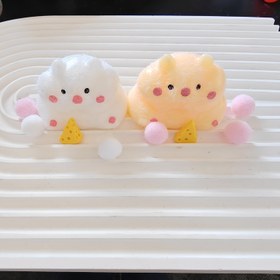 Resim Taba Squishy, 2'li sevimli hamster oyuncak seti, yumuşak ve eğlenceli duyusal oyun ile yavaş geri tepme efekti. 3 yaş üstü çocuklar ve gençler için ideal. Paskalya, Cadılar Bayramı ve doğum günü hediyeleri için mükemmel 