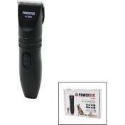 Resim Powertec Tr-9000 Kedi - Köpek Bakım Seti Usb Şarjlı Traş Makinesi Metal Tarak - Makas 0.8-1.1-1.4-1.7-2.0mm Ayarlı (5047) 