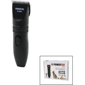 Resim Powertec Tr-9000 Kedi - Köpek Bakım Seti Usb Şarjlı Traş Makinesi Metal Tarak - Makas 0.8-1.1-1.4-1.7-2.0mm Ayarlı (5047) 