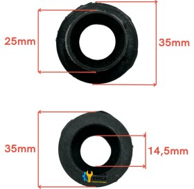 Resim Ocak & Fırın Düğme Altı Sızdırmazlık Contası No:05 (4 Adet) 