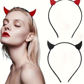 Resim Vampir İlhamlı Kırmızı Şeytan Boynuz Baş Bantı - Eğlenceli ve Coşkulu Cadılar Bayramı Aksesuarı, Kadınlar İçin, Dokuma Olmayan Kumaş, Partiler ve Festivaller İçin Mükemmel, Coşkulu Baş Giysisi | Eğlenceli Aksesuar | Dayanıklı Baş Bant, Cadılar Bayramı Aksesuarları 