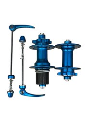 Resim SARİSSA BİSİKLET Forte Gt Xbyc 680 Bisiklet Hub Sesli Ön Arka Kaset Göbek Seti 32 Delik 6 Vida Qr Mandal Mavi 