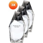 Resim Avon Perceive Erkek Parfüm EDT 3 x 100 ML 