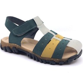 Resim Arzen 4006 Kafesli Erkek Çocuk Sandalet Ayakkabı 001 