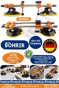 Resim BÖHRER Ayarlanabilir Milli Vantuz ,Fayans Vakumlu Alet, Sorunsuz Taş Derz Düzenleyici, Kayrak, Cam ve Zemin 
