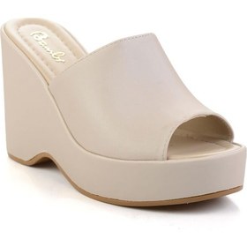 Resim Mat Bej Kadın Terlik K04688001938 Bej 