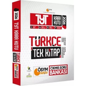 Resim 2026 TYT Türkçe Kara Kutu Tek Kitap ÖSYM Arşiv Çıkmış Soru Bankası Konu Özetli Dijital Çözümlü 