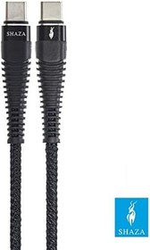 Resim SHAZA TYPE-C TO TYPE-C PD 5A 100W Örgülü Hızlı Şarj ve Data Kablosu 1 Metre 