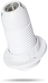 Resim E14 Beyaz Dişli Duy - Avize Duy, Abajur Duy,Masa Lambası Duy 