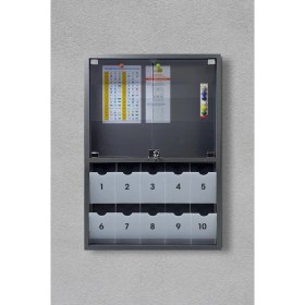 Resim 1001 Dijital - 10 Dairelik Apartman Ilan Panosu ve Posta Kutusu 