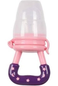 Resim SkyGOO Sevi Bebe Meyve Emziği, Silikon Diş Kaşıyıcı, Pembe-Mor 827927 