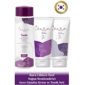Resim C'enta Beauty Kuru Ciltler için Gündüz Kremi 50 ML + Gece Kremi 50 ML + Tonik 200 ML 