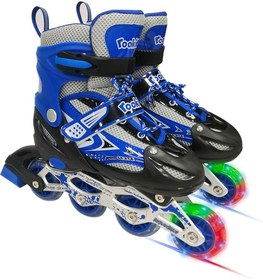 Resim Rookie Ayarlanabilir (35-38) Işıklı Çantalı Alıştırma Pateni Mavi 