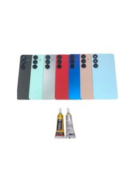 Resim Samsung S25 Uyumlu Arka Pil Kapağı Mavi + B7000 Çok Renkli 