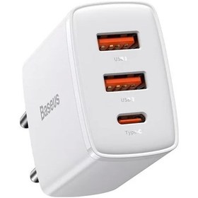 Resim Novahub More Tr Baseus Compact 30w 2 Usb + Type-c Çıkışlı Hızlı Şarj Baş 