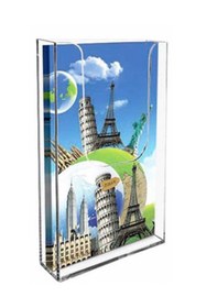 Resim KrcDisplay 1/3 Duvar Tipi Cep Akrilik Broşürlük Föylük (10,5x21) 