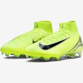 Resim Nike Zm Superfly 10 Elite Fg Erkek Çim Zemin Kramponu Neon Yeşil 