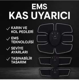 Resim Ems Titreşimli Spor Cihazı Kas Geliştirme Ve Yağ Yakma 2025 Seri Orijinal Çok Renkli 