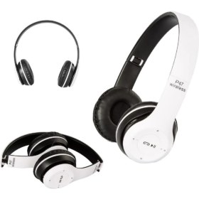 Resim Pazariz P47 Kulak Üstü Bluetooth Kulaklık 5.0 Beyaz 
