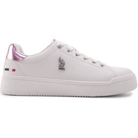 Resim U.S. Polo Assn. Pelo 5FX Kadın Sneaker - Beyaz - Pembe 