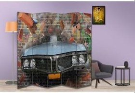 Resim Araba Temalı Özel Tasarım Paravan Room Divider PRV1198, 180 x 180 
