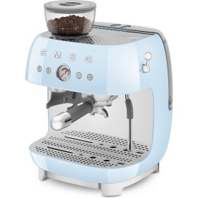 Resim smeg Pastel Mavi Espresso Kahve Makinesi 50's Style 