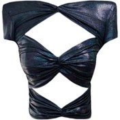 Resim Gira official Pencere Detaylı Crop Top Lacivert 