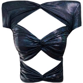 Resim Gira official Pencere Detaylı Crop Top Lacivert 