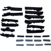 Resim Bross Otomotiv BSR583 Nissan Qashqai 2 İçin Tavan Perde 24 Parça Tamir Takımı 