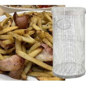 Resim Novahub Pratik Yapışmaz Rotisserie İzgara Kavurma Davul Barbekü Aksesuarı 30cm Kızartma Sepeti 