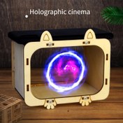Resim 3D Holografik Tiyatro, Kendin Yap Bilim Deneyleri Malzemeleri, İki Projeksiyon Modlu Mobil Telefon TV Projektörü. Teknoloji El Sanatları, Yaratıcı Kendin Yap Montaj, Eğlenceli Küçük Deney 