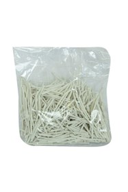 Resim LokmanAVM Bağlama Teli Tel Klips Pvc Kaplamalı Beyaz 500 Gr Takribi 500 Adetli 1 Paket 