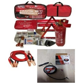 Resim inoltrare LÜX TRAFİK SETİ+1200 AKÜ TAKVİYE KABLOSU+PLASTİK HAVA KOMPRESÖRÜ 