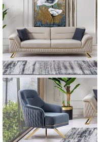 Resim Artoo Sırt Mekanizmalı Koltuk Takımı 3 1 Krem 