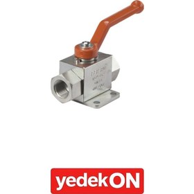 Resim 2 Yollu Küresel Vanalar Zemine Sac Monteli (Su & Hava ve Bazı Özel Kimyasallar İçin) - Viton 