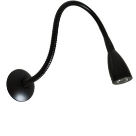 Resim yigitled 12 V Okuma Lambası Yat,karavan,marine 3w Led Beyaz Işık Siyah Dokunmatik 