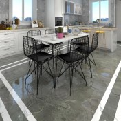 Resim Knsz masa sandalye takımı hem75mazlum byzsyh 130*090 6 sandalye syhsyh 