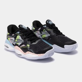 Resim Joma Smash Kadın TSMALW2501C Toprak Kort Tenis & Padel Ayakkabısı - Siyah 