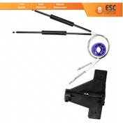 Resim Audi A3 MK2 8P 2003-2013 4/5 Kapı İçin Arka Sağ Cam Kriko Seti 