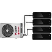 Resim Arçelik Mirror 24000 BTU 1 Dış + 4 İç Ünite (9+9+9+9) Duvar Tipi Multi Inverter Klima 