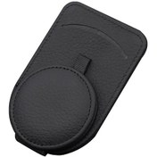 Resim Samdoo Oto Güneş Gözlüğü Tutucu, Güneş Paneli Kart-tahsilat Saklama Çantası, Çok Fonksiyonlu Araç İçin Siyah 