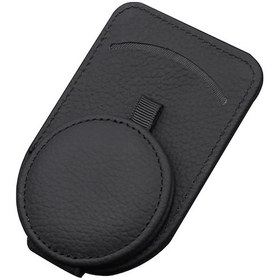 Resim Samdoo Oto Güneş Gözlüğü Tutucu, Güneş Paneli Kart-tahsilat Saklama Çantası, Çok Fonksiyonlu Araç İçin Siyah 