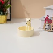 Resim Kediler Şeklinde Bir Mum Tutucu - Ev ve Kafe Dekorasyonu İçin İdeal, Banyo, Masaüstü ve Yemek Odası İçin Mükemmel, Aromaterapi Mum Standı, Şirin Oda Aksesuarı | Eğlenceli Tasarım | Detaylı El Sanatları, Oda Dekoru 