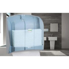 Resim Vialli KH300T Z Katlı Kağıt Havlu Dispenseri Kapasite 300 Havlu (Şeffaf) 