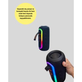 Resim Taşınabilir Bluetooth Hoparlör Kırmızı IP67 Su Geçirmez 